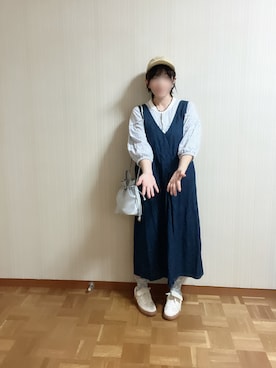 「アイテム（音楽/本・雑誌）」を使った、𝚝𝚎𝚝𝚘さん（レディース・156cm）の秋コーディネート