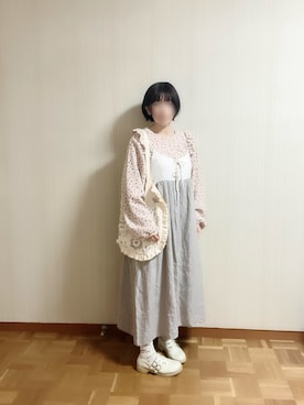 「3coins（3coins）のアイテム」を使った、𝚝𝚎𝚝𝚘さん（レディース・156cm）の冬コーディネート