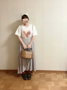 「ネコ」｜「アイテム（ワンピース/ドレス）」を使った、𝚝𝚎𝚝𝚘さん（レディース・155cm）の夏コーディネート