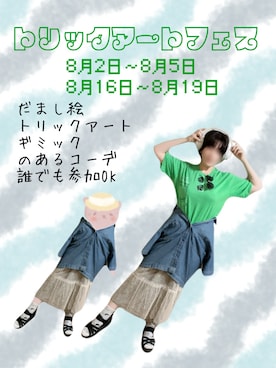 「アイテム（PC・スマホグッズ/家電）」を使った、𝚝𝚎𝚝𝚘さん（レディース・156cm）の夏コーディネート