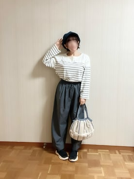 「Samansa Mos2（サマンサ モスモス）のアイテム（パンツ）」を使った、𝚝𝚎𝚝𝚘さん（レディース・156cm）の春コーディネート