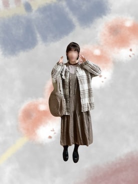 「アイテム（ワンピース/ドレス）」を使った、𝚝𝚎𝚝𝚘さん（レディース・156cm）の春コーディネート