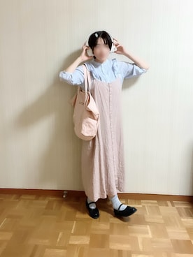 「Samansa Mos2（サマンサ モスモス）のアイテム」を使った、𝚝𝚎𝚝𝚘さん（レディース・156cm）の夏コーディネート