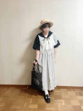 「アイテム（その他シューズ）」を使った、𝚝𝚎𝚝𝚘さん（レディース・156cm）の夏コーディネート