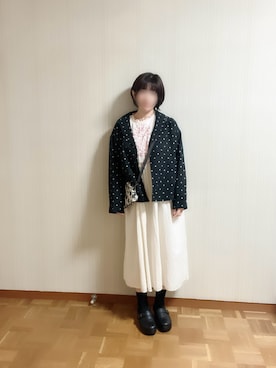 「Samansa Mos2（サマンサ モスモス）のアイテム（バッグ）」を使った、𝚝𝚎𝚝𝚘さん（レディース・156cm）の春コーディネート