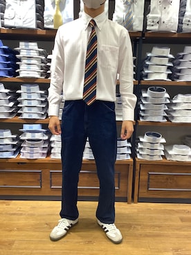 「ノーアイロン」｜BRICK HOUSE by Tokyo Shirts 大分アミュプラザ店さん（メンズ・168cm）の夏コーディネート