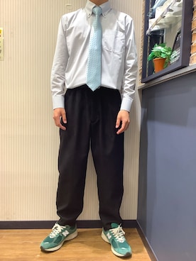 「ボタンダウン」｜BRICK HOUSE by Tokyo Shirts 大分アミュプラザ店さん（メンズ・168cm）の夏コーディネート