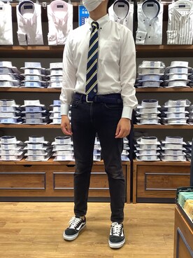 「ノーアイロン」｜BRICK HOUSE by Tokyo Shirts 大分アミュプラザ店さん（メンズ・172cm）の秋コーディネート