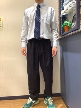 「ノーアイロン」｜BRICK HOUSE by Tokyo Shirts 大分アミュプラザ店さん（メンズ・168cm）の夏コーディネート