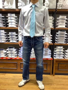 「ノーアイロン」｜BRICK HOUSE by Tokyo Shirts 大分アミュプラザ店さん（メンズ・168cm）の夏コーディネート