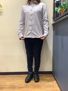 「お揃いコーデ」｜BRICK HOUSE by Tokyo Shirts 大分アミュプラザ店さん（レディース・152cm）の冬コーディネート