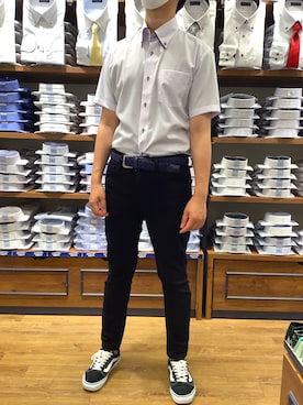 「ノーアイロン」｜BRICK HOUSE by Tokyo Shirts 大分アミュプラザ店さん（メンズ・172cm）の夏コーディネート