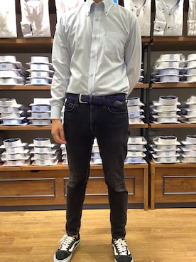 「ノーアイロン」｜BRICK HOUSE by Tokyo Shirts 大分アミュプラザ店さん（メンズ・172cm）の秋コーディネート