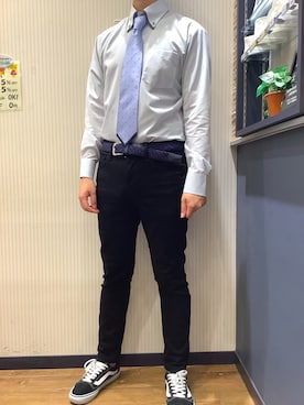 「ノーアイロン」｜BRICK HOUSE by Tokyo Shirts 大分アミュプラザ店さん（メンズ・172cm）の夏コーディネート