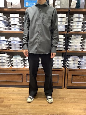 「アイテム（ポロシャツ）」を使った、BRICK HOUSE by Tokyo Shirts 大分アミュプラザ店さん（メンズ・168cm）の秋コーディネート
