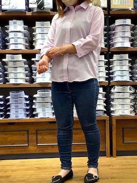 「夏シャツ」｜BRICK HOUSE by Tokyo Shirts 大分アミュプラザ店さん（レディース・148cm）の春コーディネート