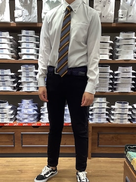 「長袖シャツ」｜BRICK HOUSE by Tokyo Shirts 大分アミュプラザ店さん（メンズ・172cm）の夏コーディネート