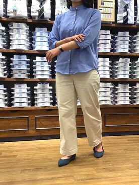 BRICK HOUSE by Tokyo Shirts 大分アミュプラザ店さん（レディース・157cm）の春コーディネート