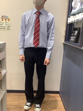 「アイテム（ビジネスシャツ）」を使った、BRICK HOUSE by Tokyo Shirts 大分アミュプラザ店さん（メンズ・170cm）の春コーディネート