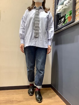 「お花見」｜BRICK HOUSE by Tokyo Shirts 大分アミュプラザ店さん（レディース・160cm）の冬コーディネート