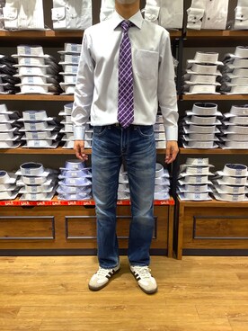 「ノーアイロン」｜BRICK HOUSE by Tokyo Shirts 大分アミュプラザ店さん（メンズ・168cm）の夏コーディネート
