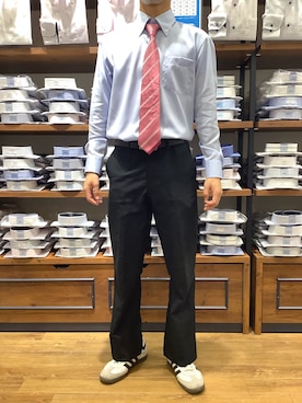 「ノーアイロン」｜BRICK HOUSE by Tokyo Shirts 大分アミュプラザ店さん（メンズ・168cm）の秋コーディネート