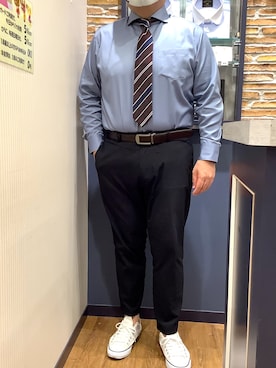 「ホリゾンタルカラー」｜BRICK HOUSE by Tokyo Shirts 大分アミュプラザ店さん（メンズ・169cm）の夏コーディネート
