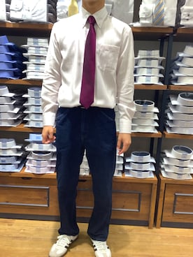 「ノーアイロン」｜BRICK HOUSE by Tokyo Shirts 大分アミュプラザ店さん（メンズ・168cm）の夏コーディネート