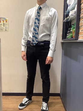 「長袖シャツ」｜BRICK HOUSE by Tokyo Shirts 大分アミュプラザ店さん（メンズ・172cm）の春コーディネート
