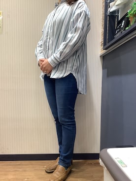 「アウトドアスタイル」｜BRICK HOUSE by Tokyo Shirts 大分アミュプラザ店さん（レディース・160cm）の冬コーディネート