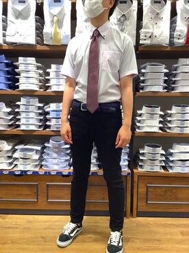 「ノーアイロン」｜BRICK HOUSE by Tokyo Shirts 大分アミュプラザ店さん（メンズ・172cm）の夏コーディネート