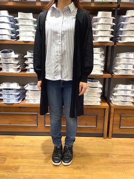「Pitta Re:)（ピッタリ）のアイテム（シャツ/ブラウス）」を使った、BRICK HOUSE by Tokyo Shirts 大分アミュプラザ店さん（レディース・152cm）の春コーディネート
