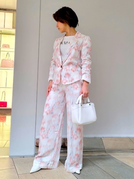 「armaniexchange」｜「アイテム（パンプス）」を使った、yk_naeさん（レディース・153cm）の冬コーディネート