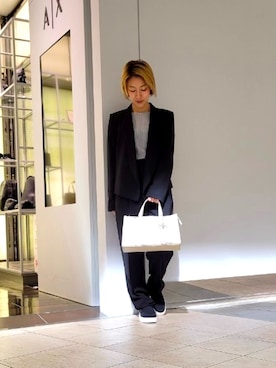 「ARMANI EXCHANGE（アルマーニエクスチェンジ）のアイテム」を使った、yk_naeさん（レディース・152cm）の春コーディネート