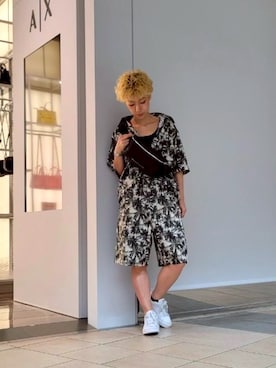 「アイテム（バッグ）」を使った、yk_naeさん（レディース・152cm）の夏コーディネート
