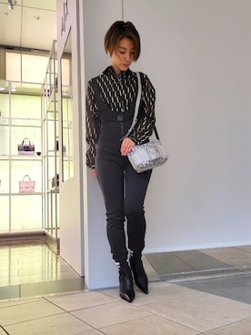「ARMANI EXCHANGE（アルマーニエクスチェンジ）のアイテム（オールインワン・サロペット）」を使った、yk_naeさん（レディース・153cm）の秋コーディネート