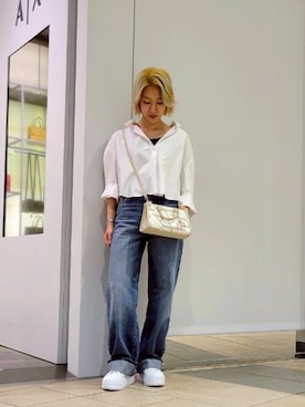 「アイテム（バッグ）」を使った、yk_naeさん（レディース・152cm）の夏コーディネート