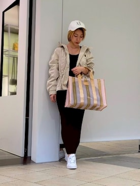 「ARMANI EXCHANGE（アルマーニエクスチェンジ）のアイテム」を使った、yk_naeさん（レディース・152cm）の春コーディネート