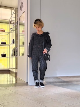 「armaniexchange」｜「アイテム（デニムジャケット）」を使った、yk_naeさん（レディース・153cm）の秋コーディネート