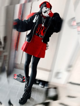 「アイテム（タイツ/ストッキング）」を使った、都さん（レディース・162cm）の冬コーディネート