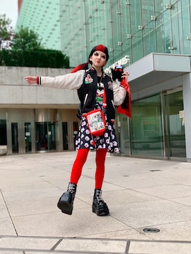 「BREEZE（ブリーズ）のアイテム」を使った、都さん（レディース・162cm）の春コーディネート