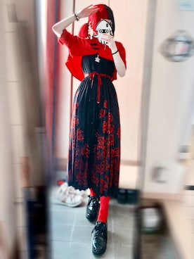 「アイテム（その他トップス）」を使った、都さん（レディース・162cm）の秋コーディネート