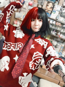 「アイテム（ネクタイ）」を使った、都さん（レディース・162cm）の秋コーディネート