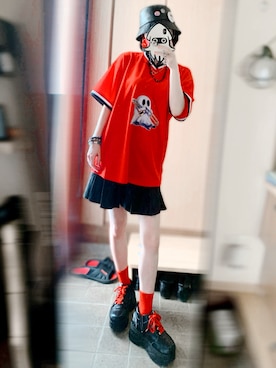 「RAY CASSIN（レイカズン）のアイテム」を使った、都さん（レディース・162cm）の夏コーディネート