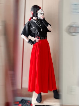 「アイテム（ソックス/靴下）」を使った、都さん（レディース・162cm）の夏コーディネート