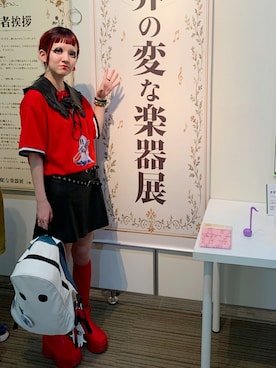 「Design Tshirts Store graniph（デザイン　ティーシャツ　ストア　グラニフ）のアイテム」を使った、都さん（レディース・162cm）の夏コーディネート