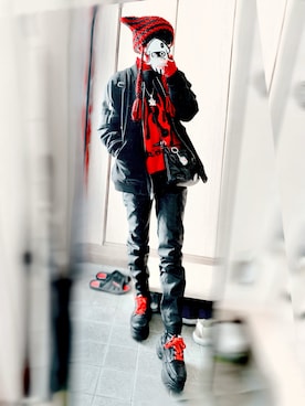 「WEGO（ウィゴー）のアイテム（帽子）」を使った、都さん（レディース・162cm）の冬コーディネート