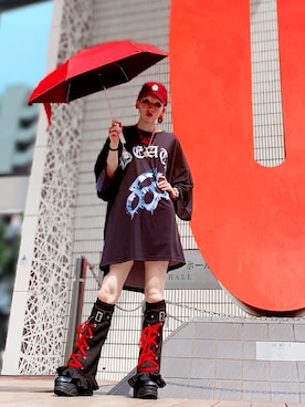 「Wpc.（ダブリュピーシー）のアイテム」を使った、都さん（レディース・162cm）の夏コーディネート
