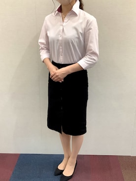 「かっちりスタイル」｜BRICK HOUSE by Tokyo Shirts 秋田イオンモール店さん（レディース・165cm）の春コーディネート