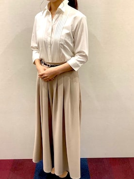 「ビジネスコーデ」｜BRICK HOUSE by Tokyo Shirts 秋田イオンモール店さん（レディース・165cm）の春コーディネート
